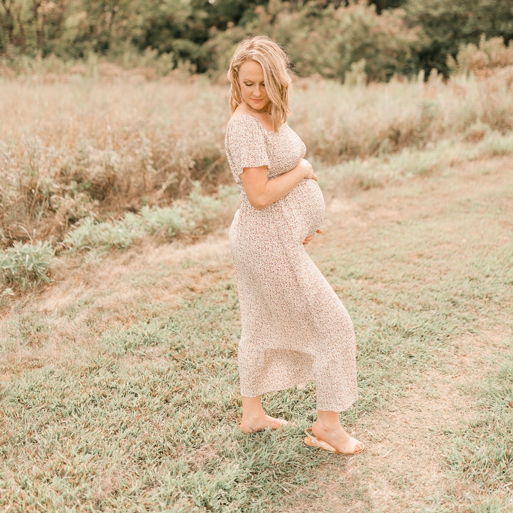 Pinkblush (Heyson) Maternity Smocked Maxi Dress